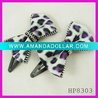 Wholesale Fashion zipper bow hair clip