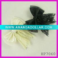 Wholesale Fashion satin & mesh bow hair clip