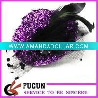 Wholesale 2011 latest fashioanl hat hair clip with Feather