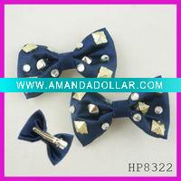 Wholesale Fashion navy bow hair clip