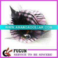 Wholesale 2011 latest fashioanl hat hair clip with Feather
