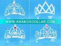 Wholesale plastic crowns /tiaras