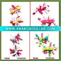 Wholesale Children Hair Clip with Ribbon Bow