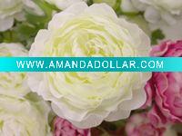 white silk flowers