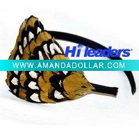 Feather hair accessories