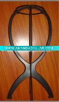 black display plastic wig stand