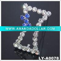 Wholesale 2011 Trendy rhinestone hair clip