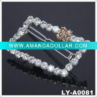 Wholesale 2011 Trendy rhinestone hair clip