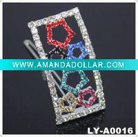 Wholesale 2011 Trendy rhinestone hair clip