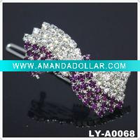 Wholesale 2011 Trendy rhinestone hair clip