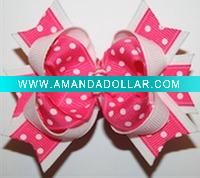 white dot in pink-boutique bow
