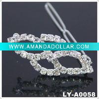 Wholesale 2011 Trendy rhinestone hair clip
