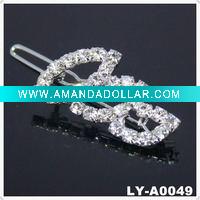 Wholesale 2011 Trendy rhinestone hair clip