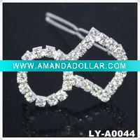 Wholesale 2011 Trendy rhinestone hair clip