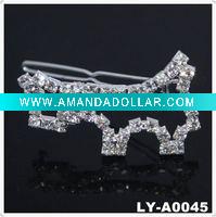Wholesale 2011 Trendy rhinestone hair clip