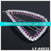 Wholesale 2011 Trendy rhinestone hair clip