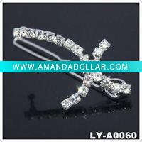 Wholesale 2011 Trendy rhinestone hair clip