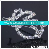 Wholesale 2011 Trendy rhinestone hair clip