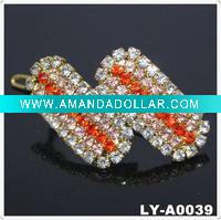Wholesale 2011 Trendy rhinestone hair clip