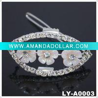 Wholesale 2011 Trendy rhinestone hair clip