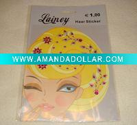 Wholesale hair sticker,hair accessory,acrylic sticker