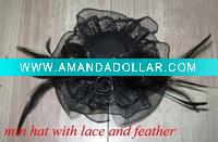 Wholesale fashion hair wear,hair accessory,min hats with feather