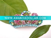crystal hair clips