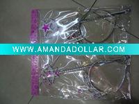 Wholesale fashion plastic princess party tiara and wand set