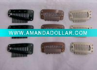 Wholesale hair extenison clips/hair pins/naked clips/wig clip