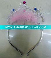 Wholesale fashion plastic feather tiara