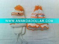Wholesale baby hand knit hats/caps