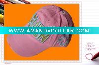 Wholesale cotton baseball cap hat pink