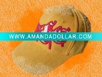 cotton baseball cap hat yellow