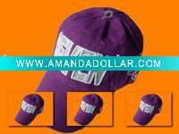 cotton baseball cap hat purple