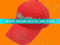 cotton baseball cap hat red