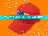 cotton baseball cap hat red