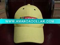 Wholesale cotton baseball cap hat yellow