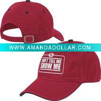 cotton baseball cap hat red