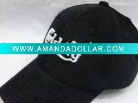 cotton baseball cap hat black