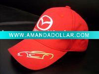 Wholesale cotton baseball cap hat red