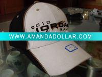 cotton baseball cap hat white/black