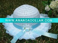 children straw hats