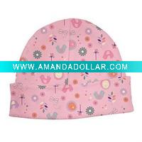 Wholesale 100% organic cotton baby's headwear