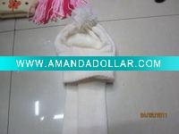 Wholesale child white hat and scarf