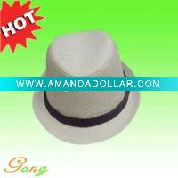 Wholesale 2011 New Natural straw fedora hat cap summer hats