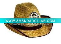 Genuine custom shaped western hat with band