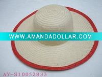 Straw fashion hat