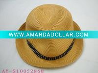Men's straw beach hat