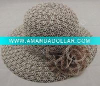 Wholesale Wedding straw hat/crochet straw hats/black top hat
