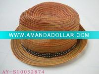 Men's straw beach hat